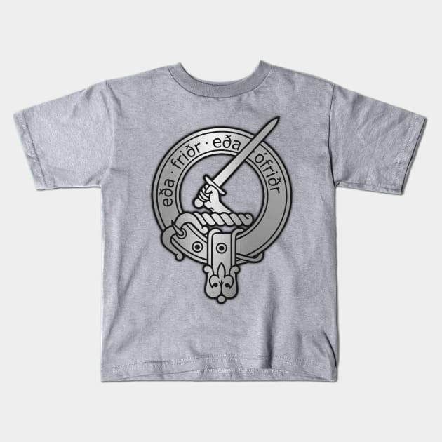 Clan Gunn Crest - Old Norse Kids T-Shirt by Taylor'd Designs